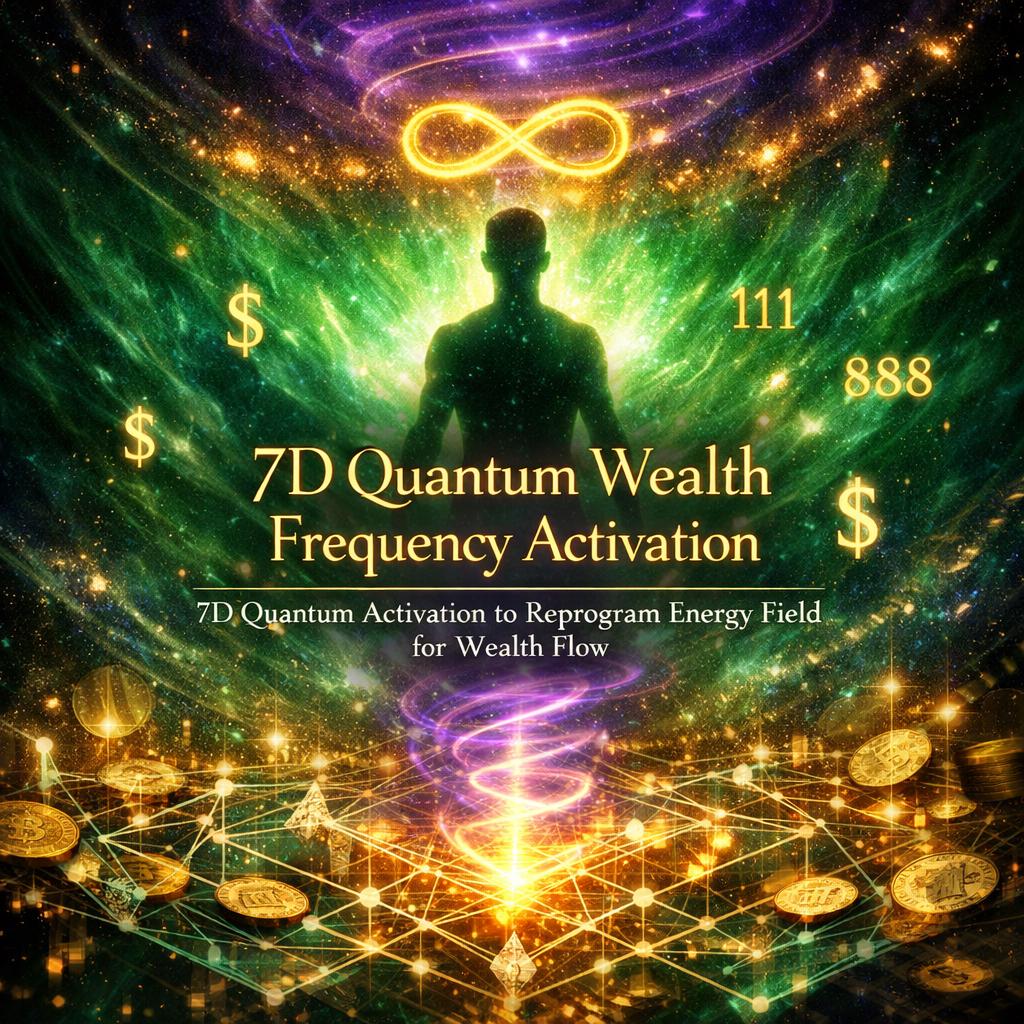 Quantum Wealth Frequency Activation 7D Energy to Attract Abundance and Manifest Financial Prosperity