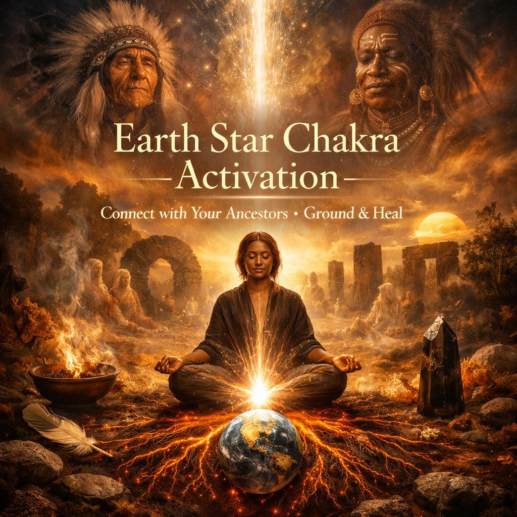 Earth Star Chakra Energy Activation for Deep Grounding and Ancestral Healing