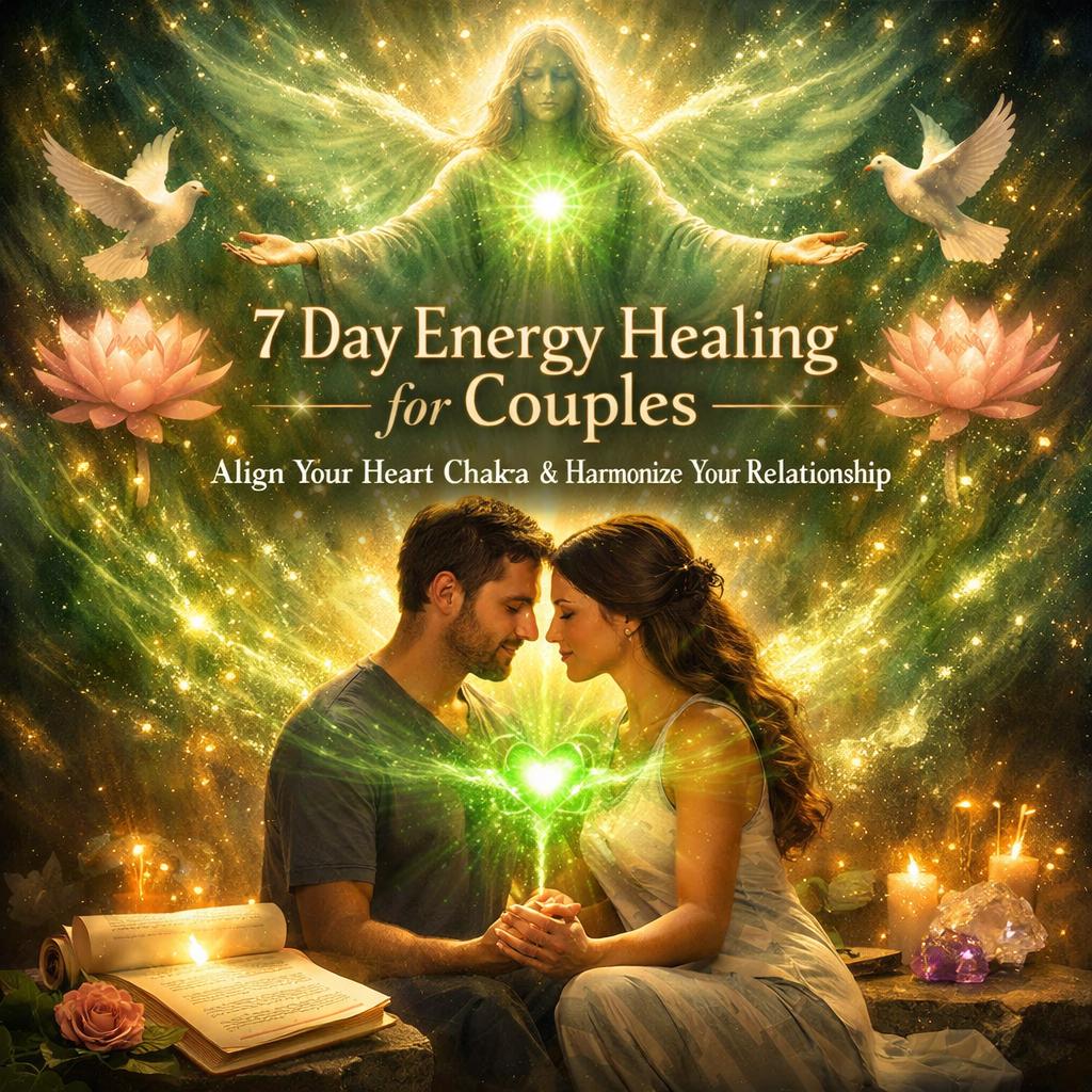 7 Days Couple Healing & Chakra Balance: Love Energy Session, Detailed Report + Charged Artwork