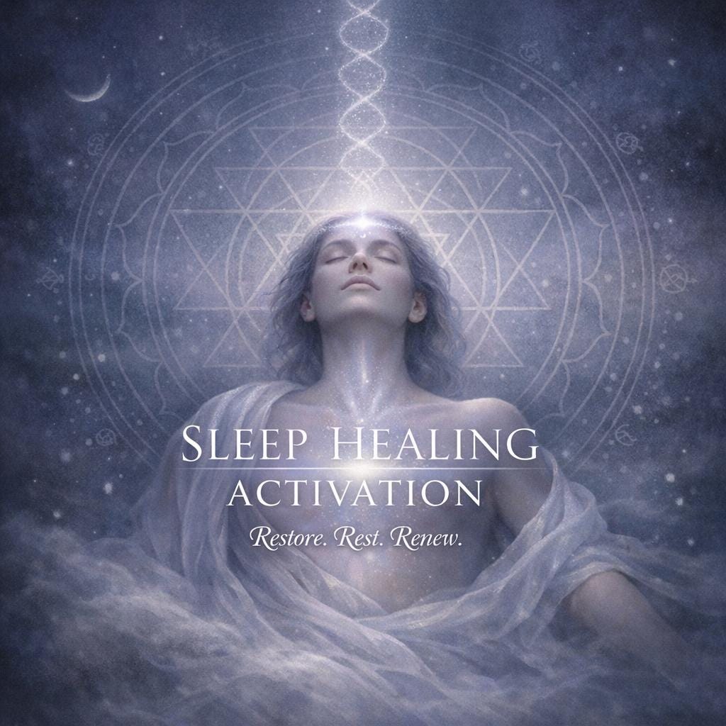 Sleep Healing Activation — Quiet Restless Energy, Restore Deep Rest & Nightly Renewal