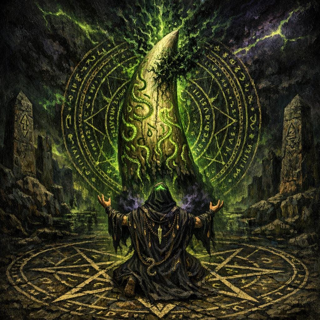 The Fang of Azharoth Attunement + Charged Digital Artwork
