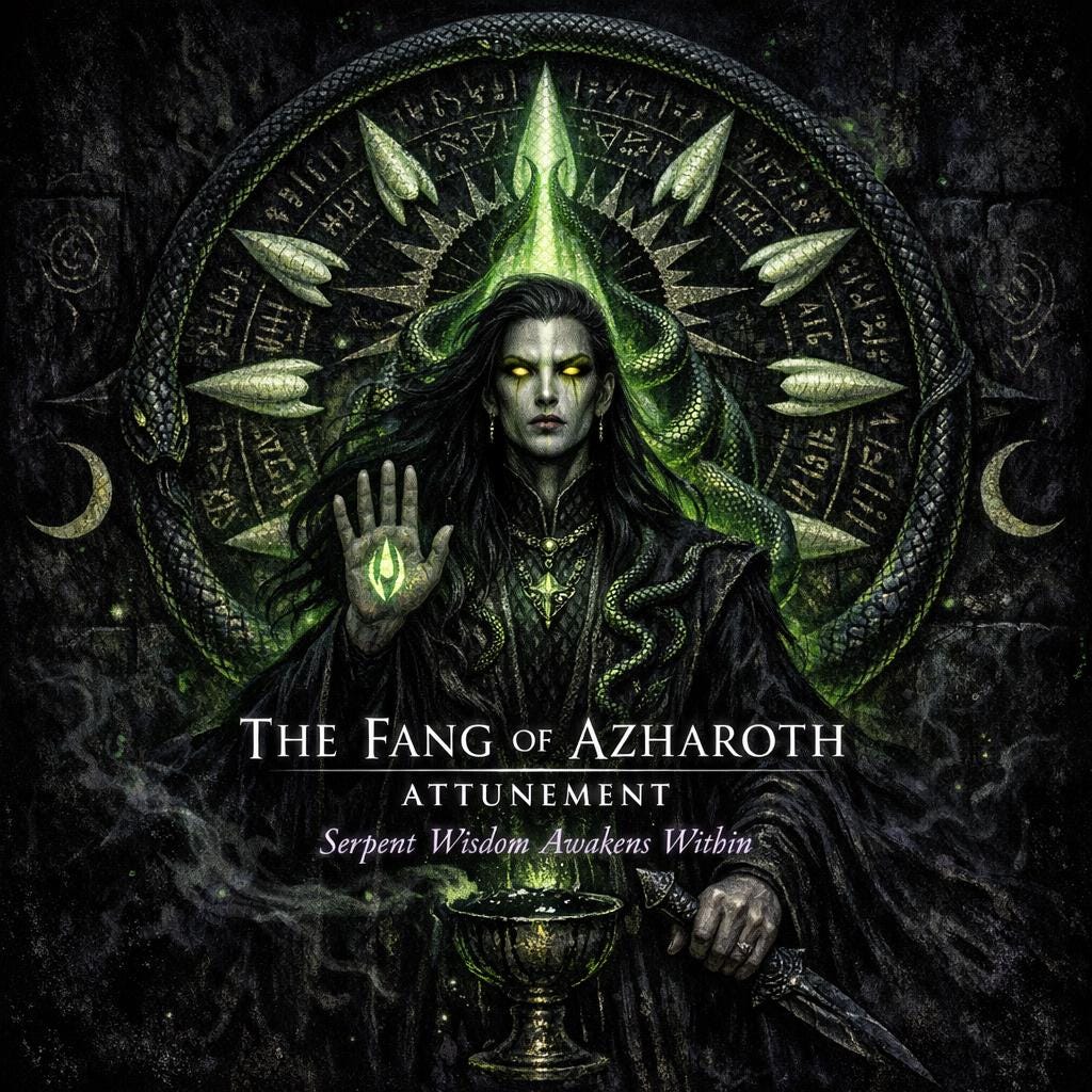 The Fang of Azharoth Attunement + Charged Digital Artwork