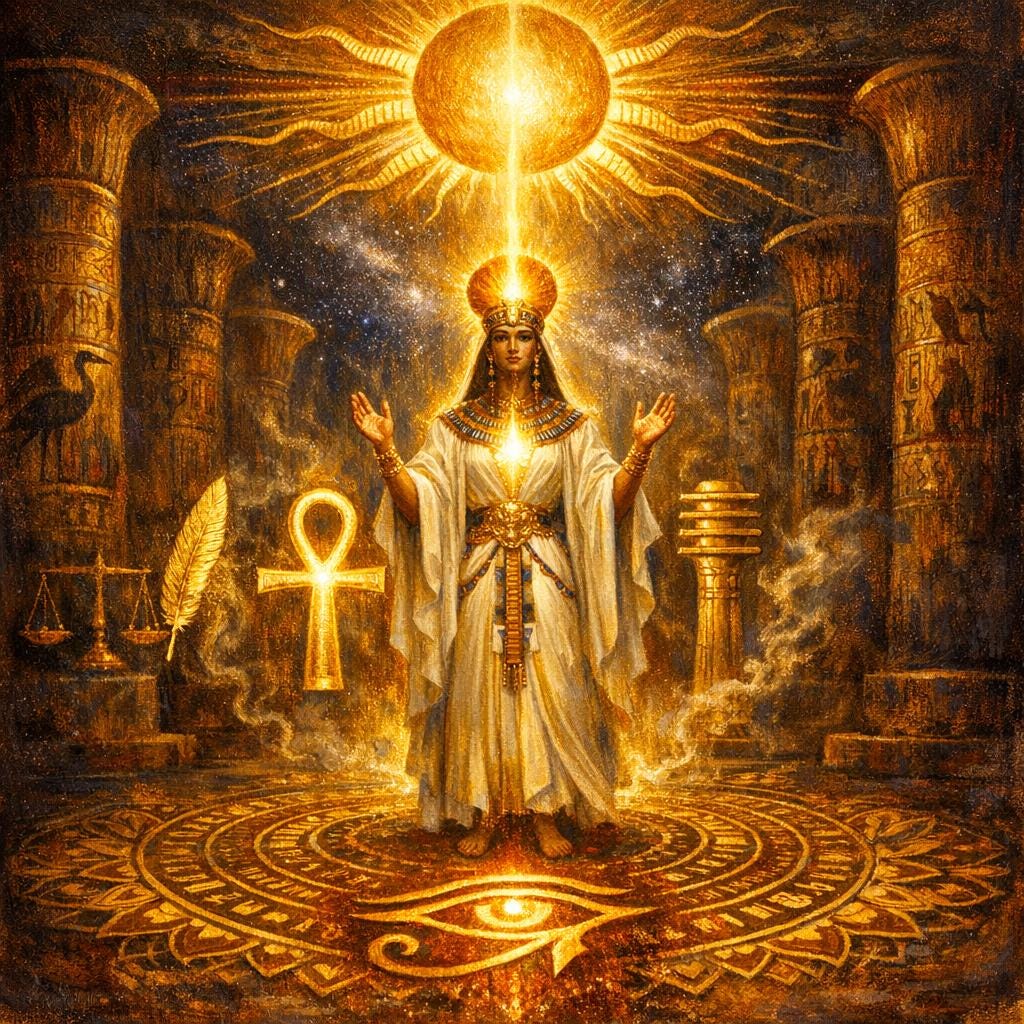 The Oracle of Amun-Ra Attunement + Charged Digital Artwork