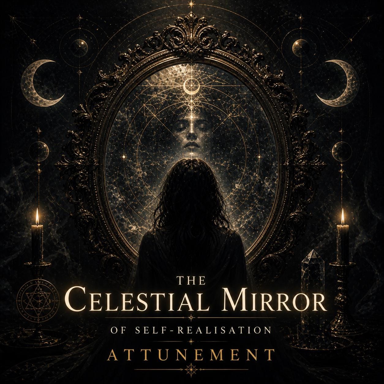 The Celestial Mirror of Self-Realisation Attunement + Charged Artwork