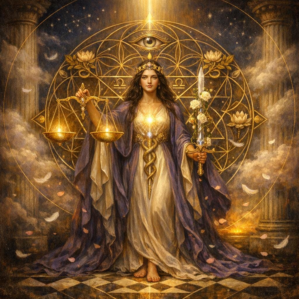 Lady Justice | Divine Feminine Activation & Sacred Balance Restoration Energy Healing