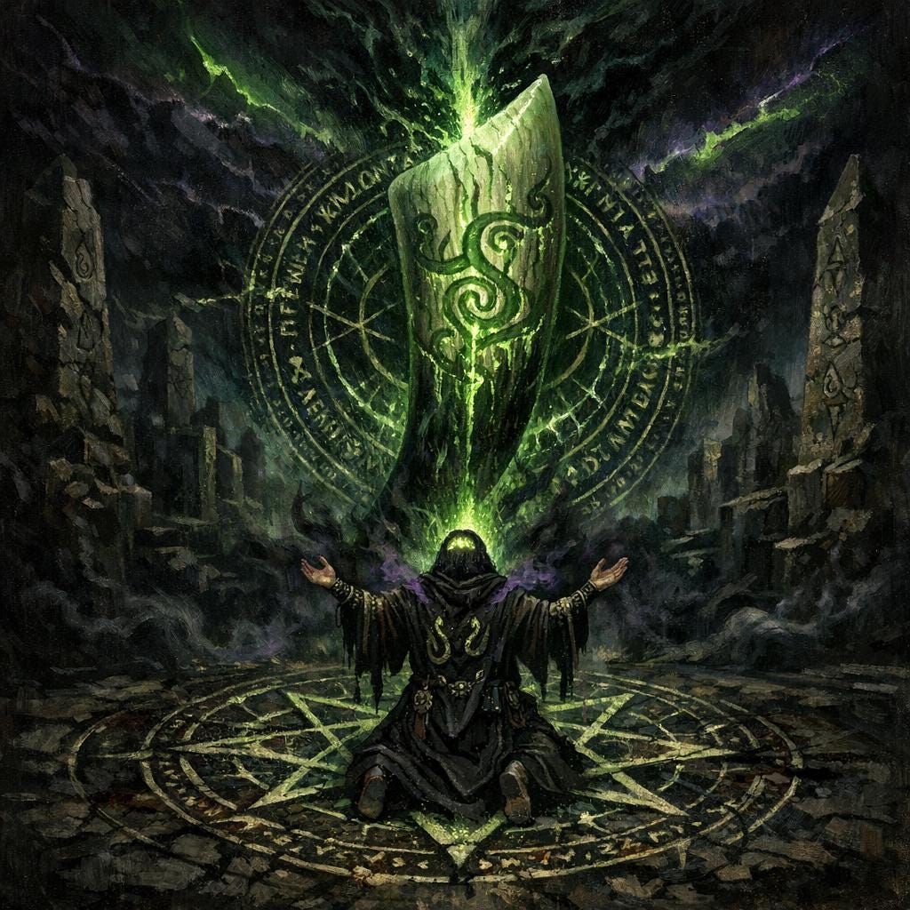 The Fang of Azharoth Attunement + Charged Digital Artwork