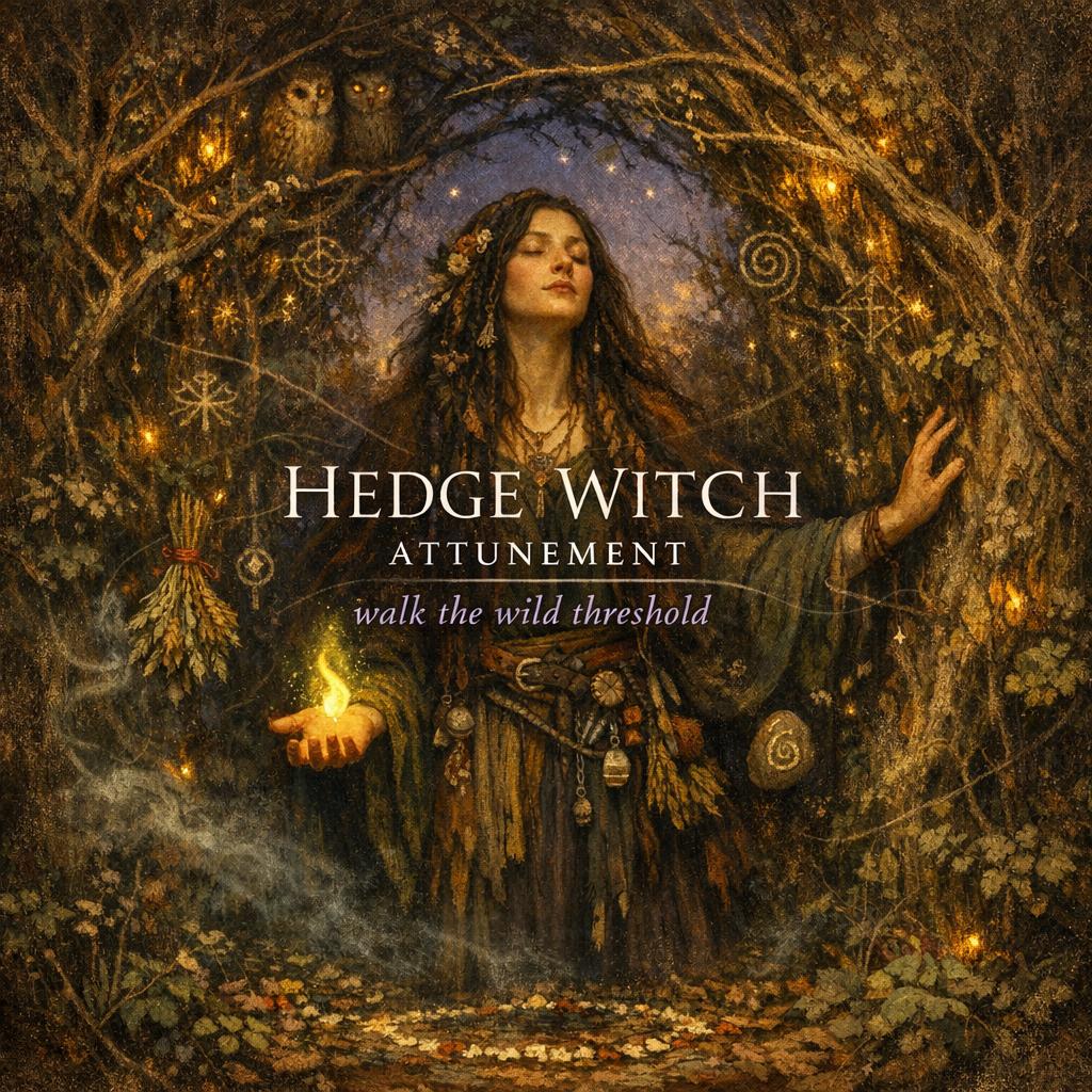 Hedge Witch Attunement + Charged Digital Artwork
