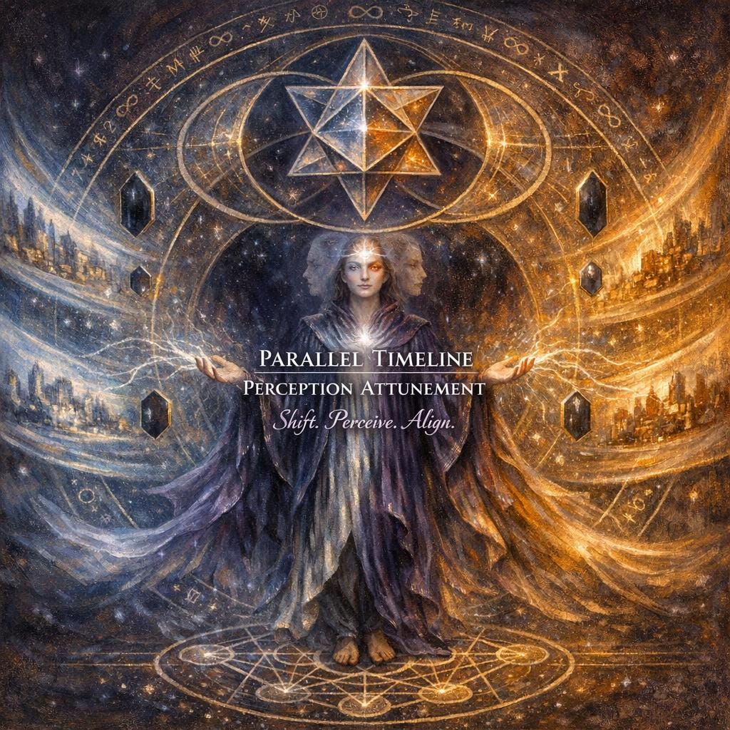 The Parallel Timeline Perception Attunement + Charged Artwork