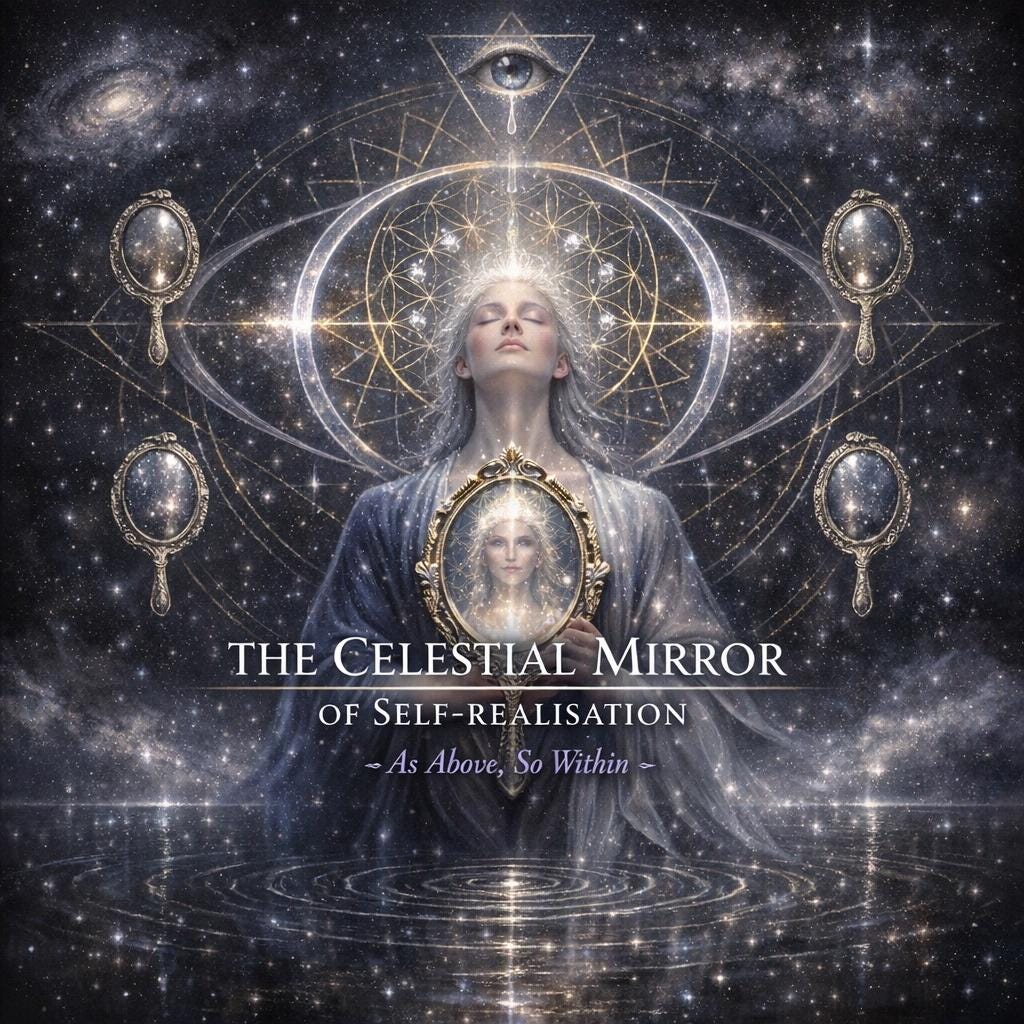 The Celestial Mirror of Self-Realisation Attunement + Charged Artwork
