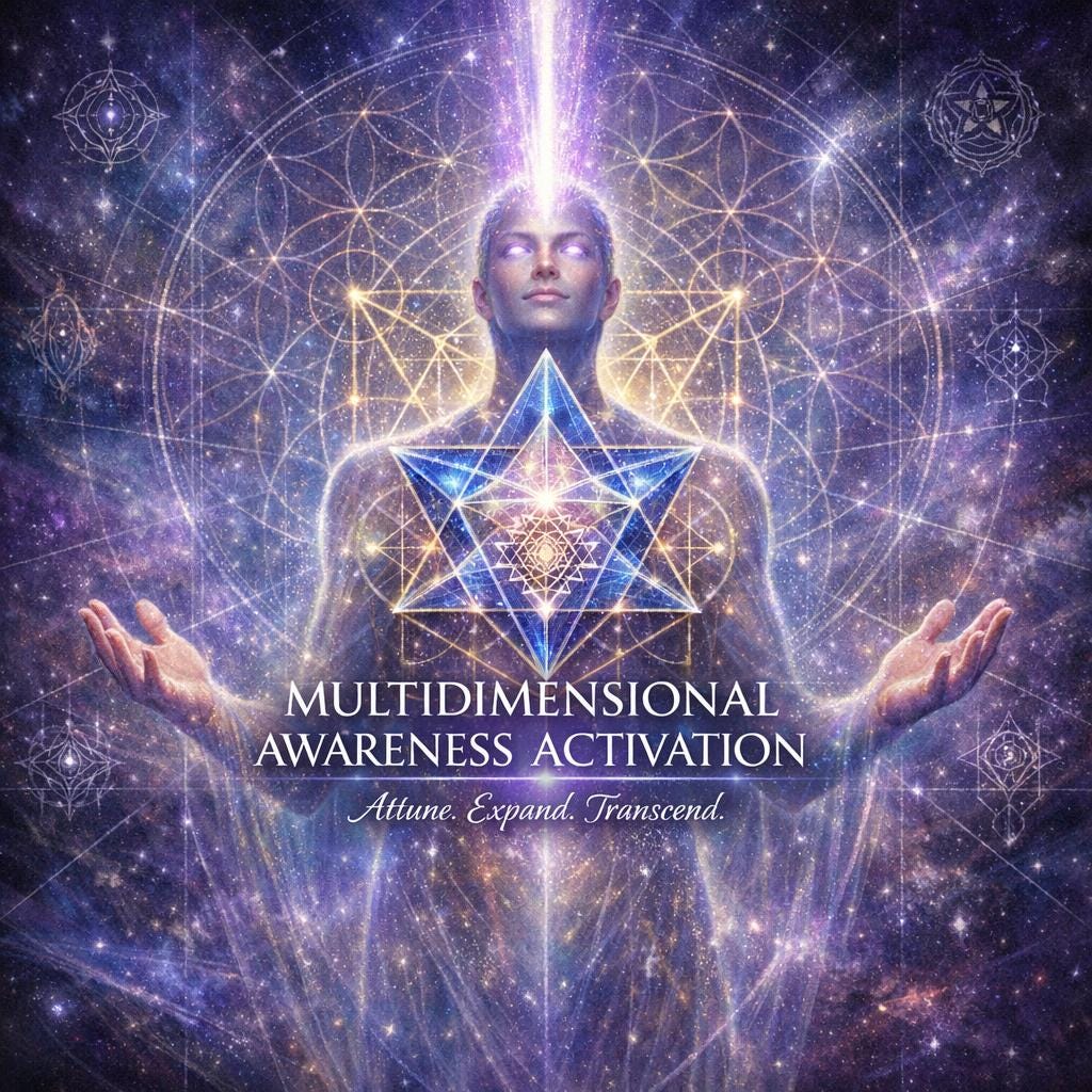 The Multidimensional Awareness Activation Attunement + Charged Artwork