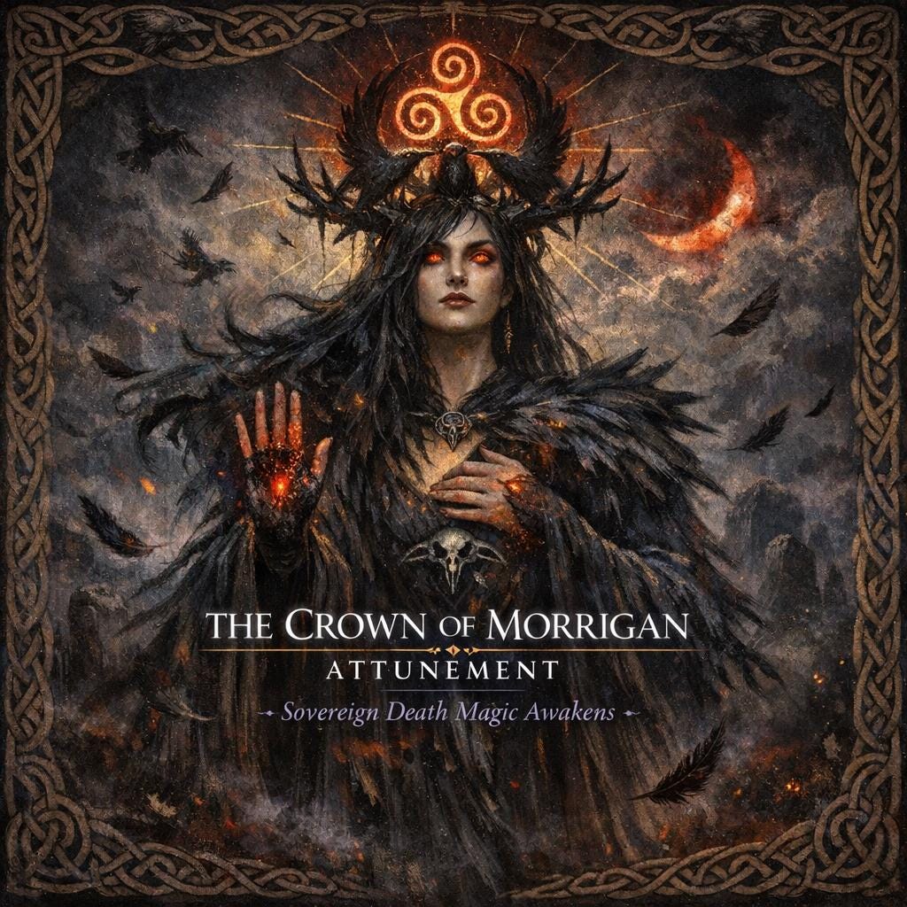 The Crown of Morrigan Attunement + Charged Artwork