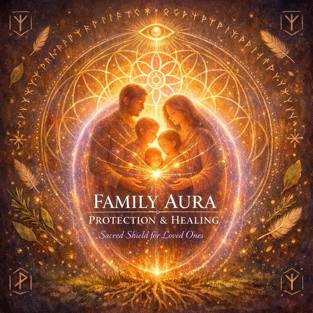Family Aura Protection Healing, Energetic Shielding for Home, Loved Ones & Sacred Space