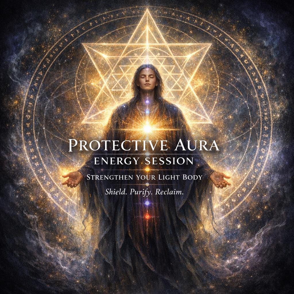 Protective Aura Energy Session, Strengthen Your Light Body & Block Negative Spiritual Influence