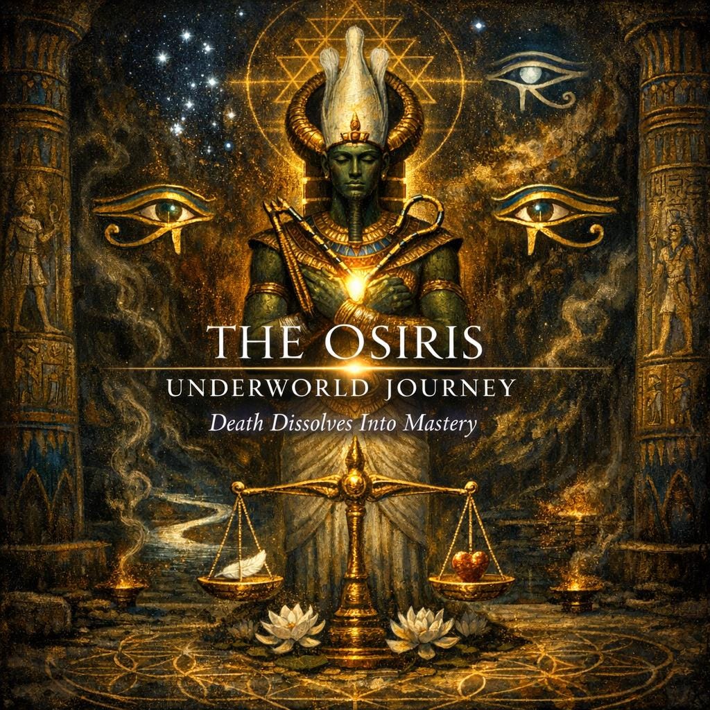 The Osiris Underworld Journey: Death, Rebirth & Spiritual Mastery Initiation