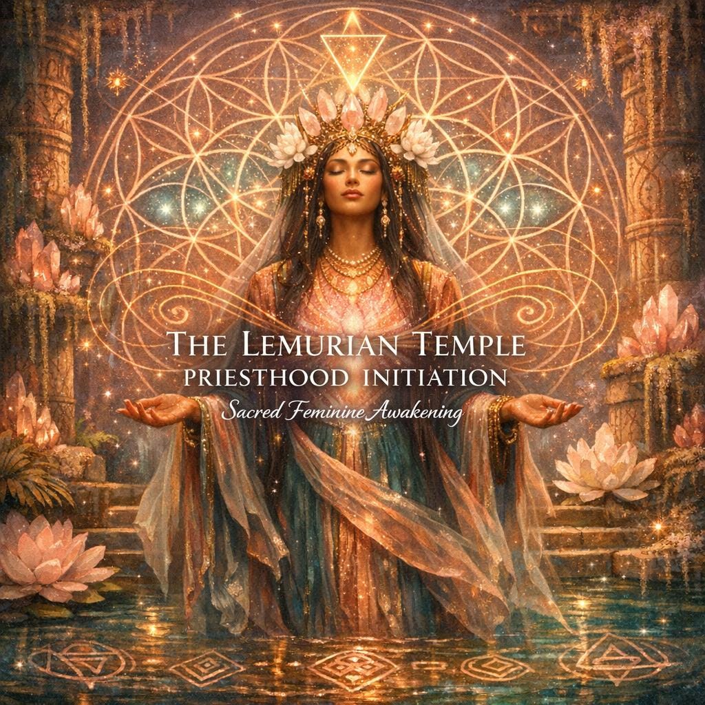 The Lemurian Temple Priesthood Initiation: Sacred Feminine Wisdom & Divine Service