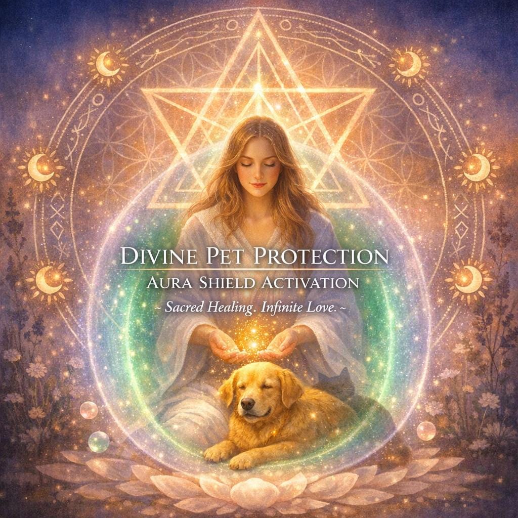 Divine Pet Protection: Aura Cleansing, Healing, Energetic Shield Activation