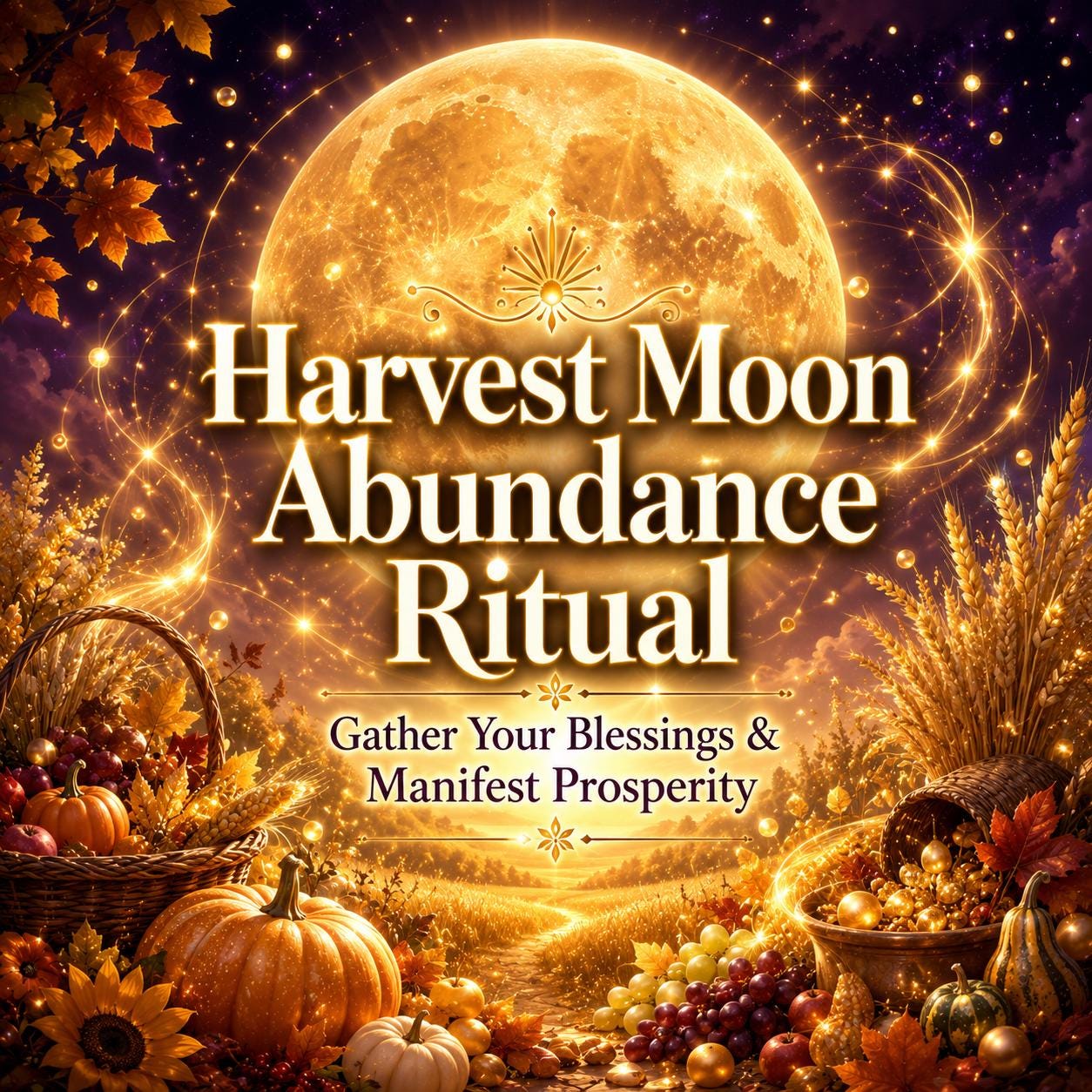 Harvest Moon Abundance Ritual: Gather Your Blessings & Manifest Prosperity