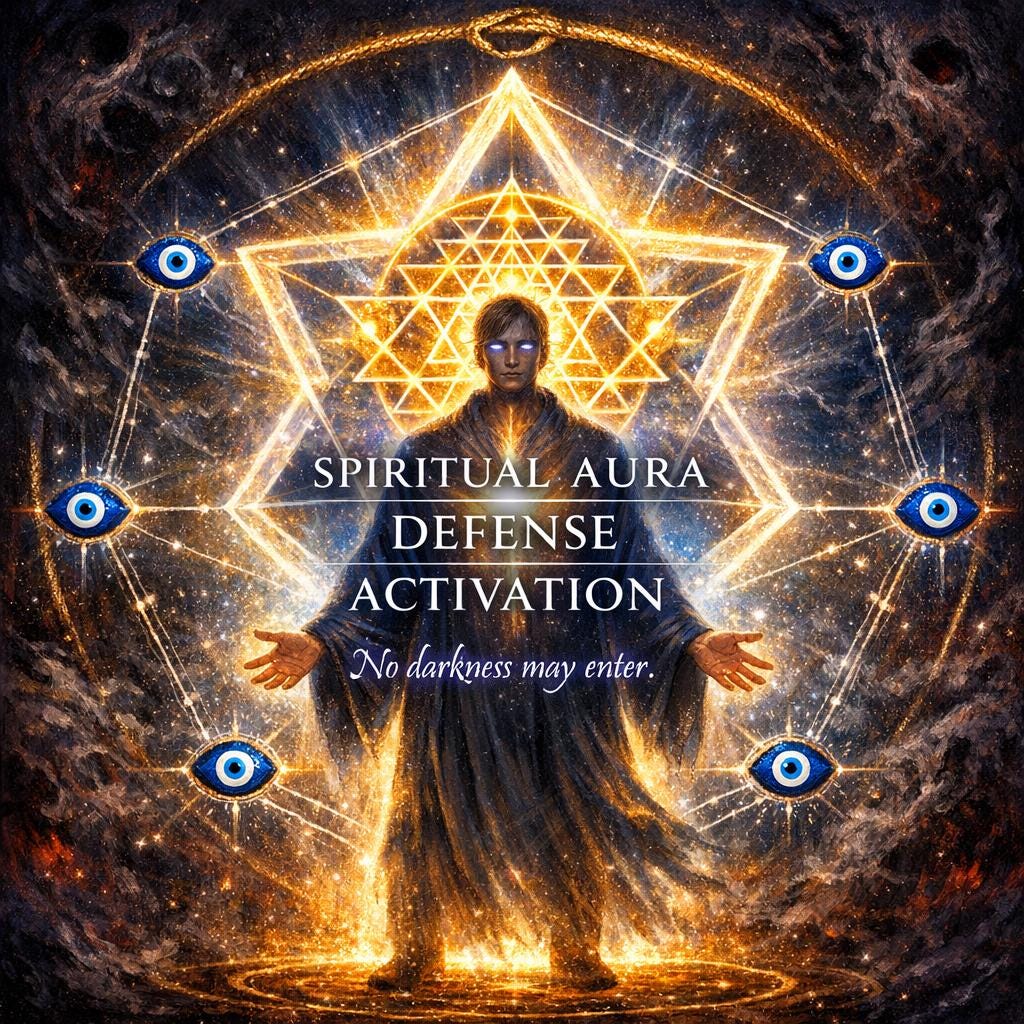 Spiritual Aura Defense Activation, Protection Against Dark Energy, Evil Eye & Energy Drain
