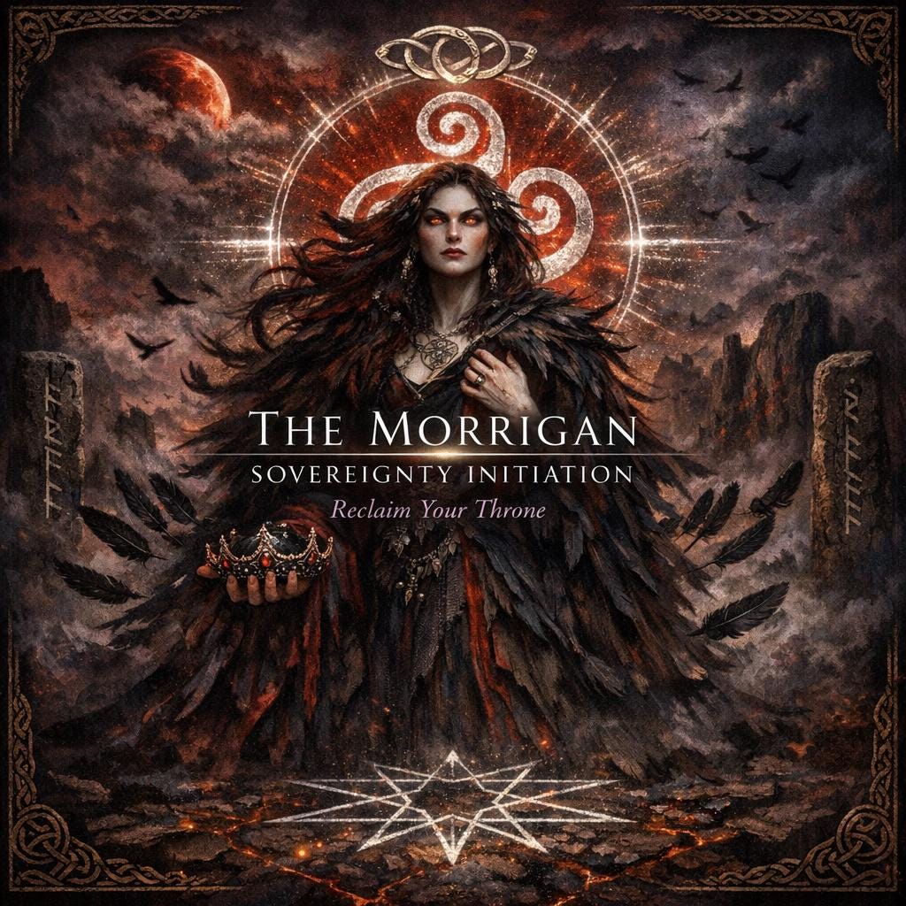 The Morrigan Sovereignty Initiation: Celtic Power, Shadow Mastery & the Reclaiming of Your Throne