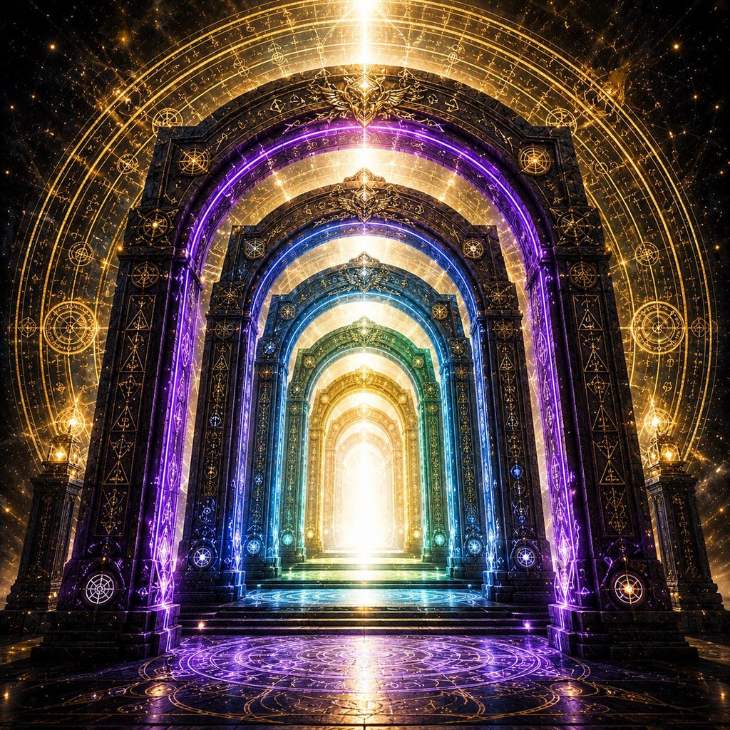 Seven Gates of Wisdom Attunement | Systematic Awakening of Higher Mind | Report PDF + Digital Art + Charged Sigil PNG