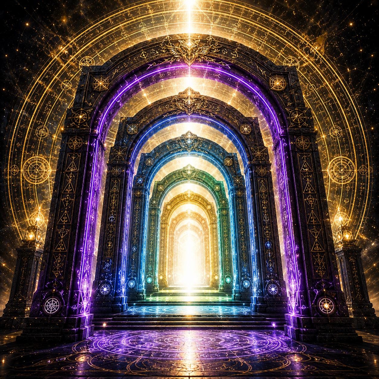 Seven Gates of Wisdom Attunement | Systematic Awakening of Higher Mind | Report PDF + Digital Art + Charged Sigil PNG