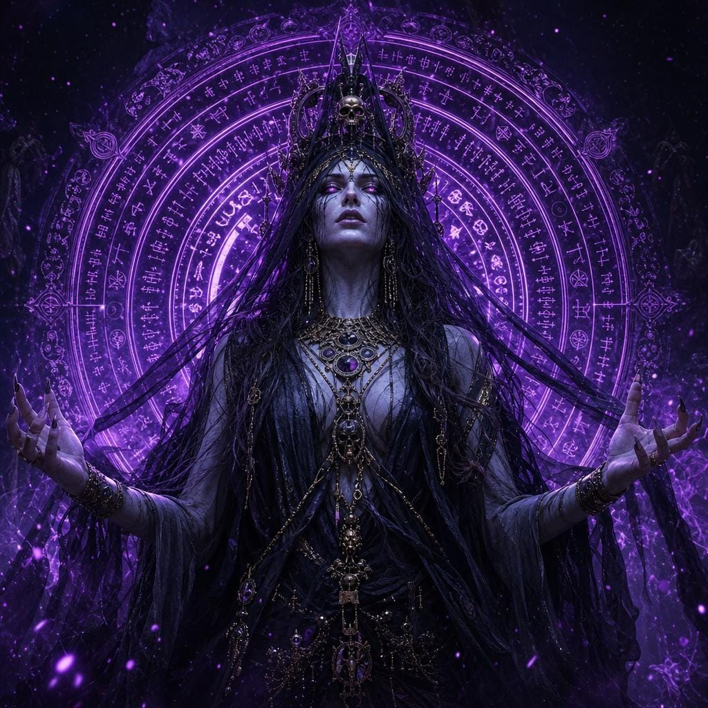 Veil of Ereshkigal Attunement | Descent into the Underworld & Return as Power | Report PDF + Digital Artwork + Charged Sigil PNG