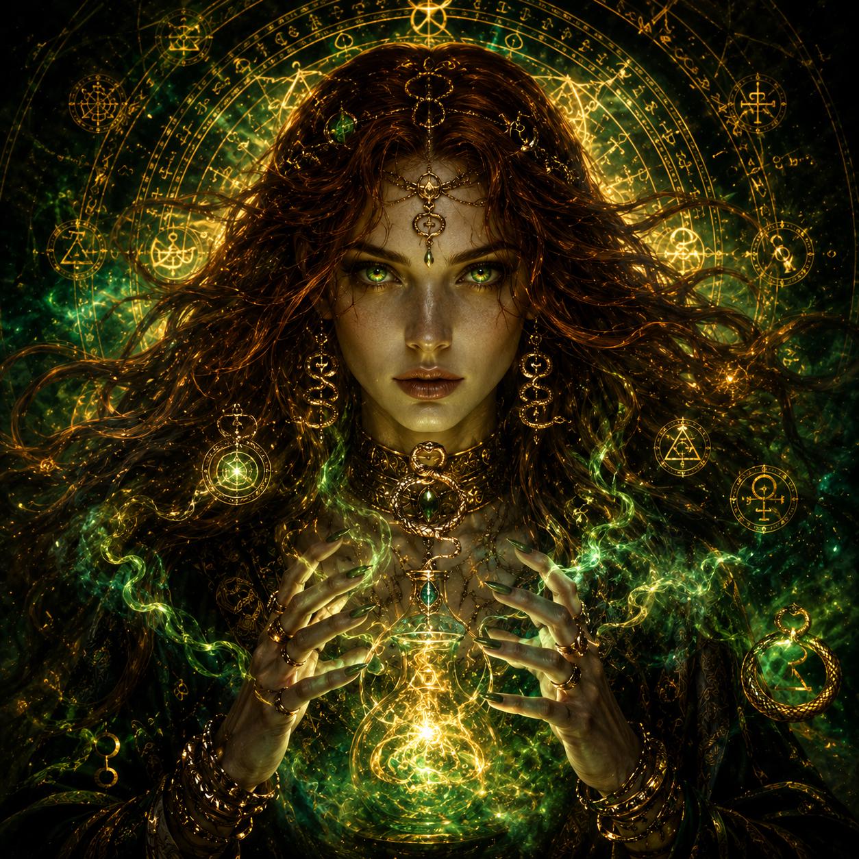 Circe Alchemy Attunement | Mastery of Transmutation & Reality Shape | Report PDF + Digital Art + Charged Sigil PNG